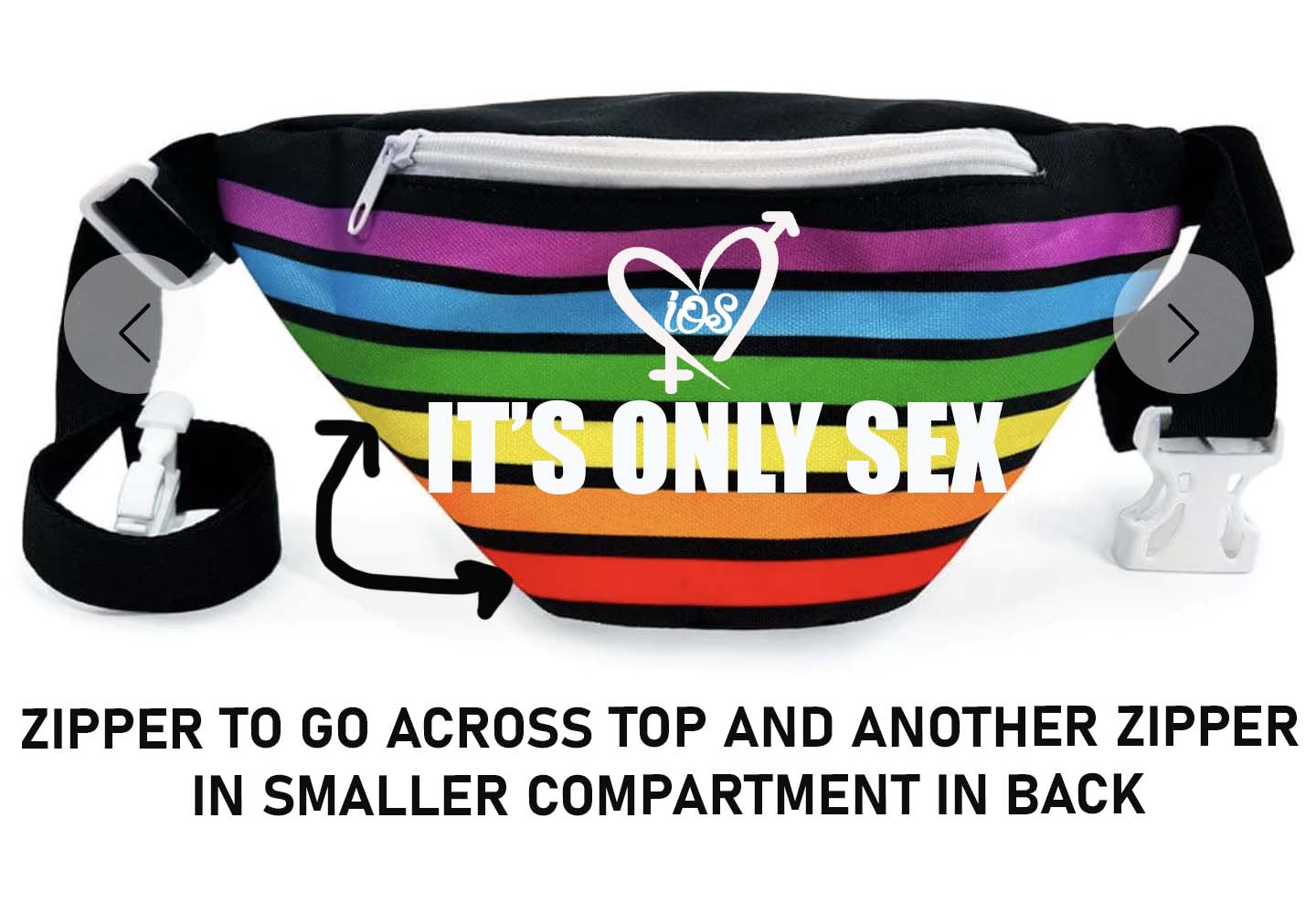 RAINBOW FANNY PACK- iOS & Dirty Perv