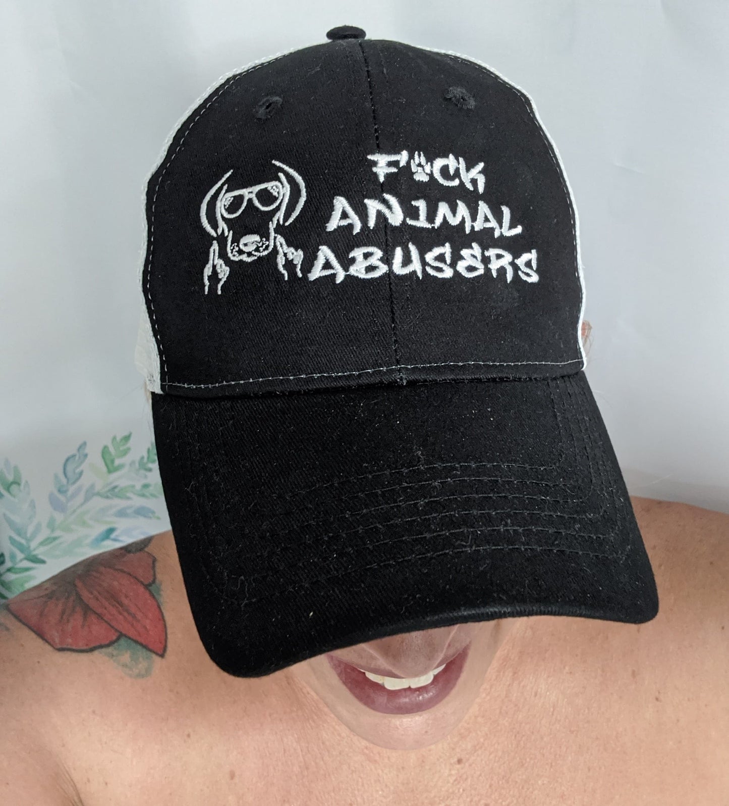 F*CK ANIMAL ABUSERS HAT