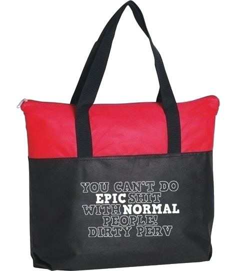 NEW - Zippered Tote Bag