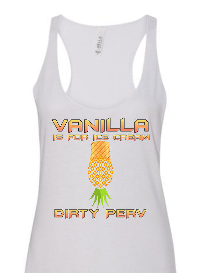 WOMENS TANK - VANILLA IS FOR ICE CREAM